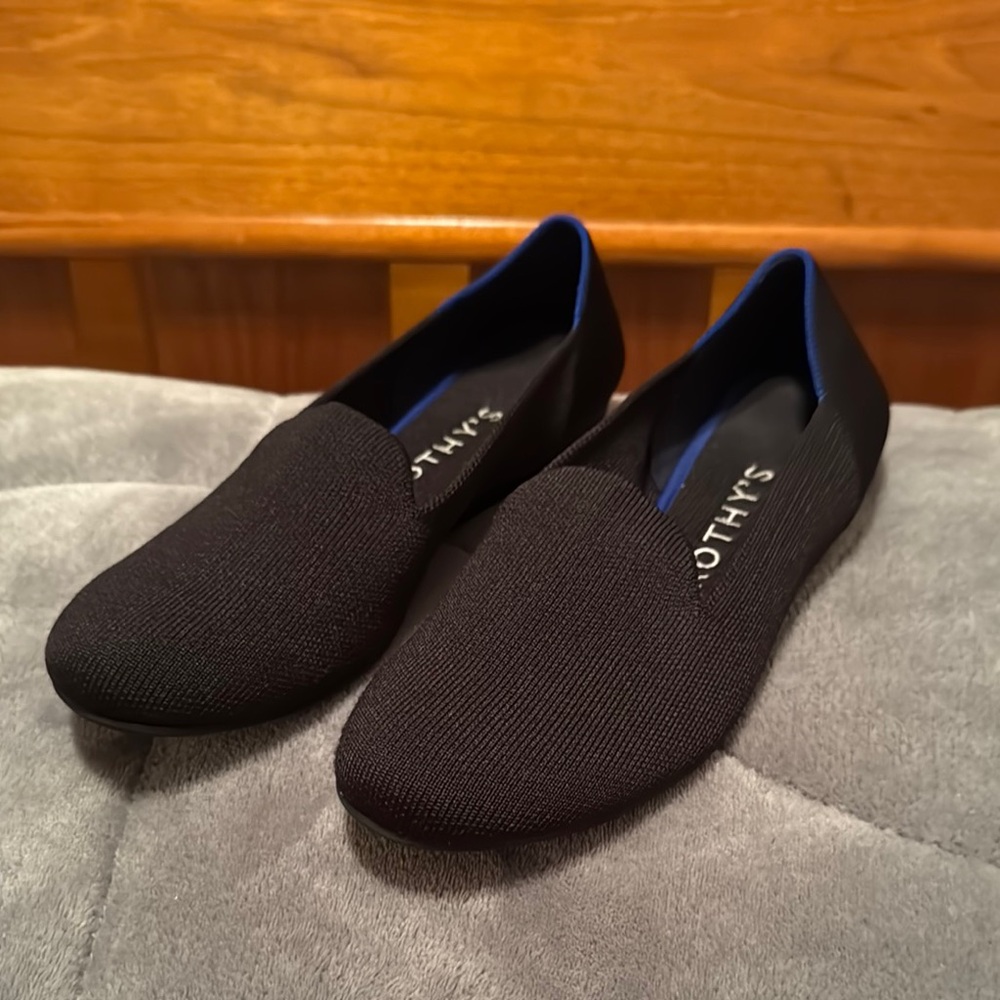 Rothy's Black Slip-On Loafers